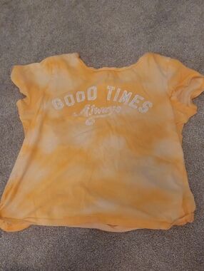 Good Times Always Orange Tie-Dye Kids Tee Old Navy